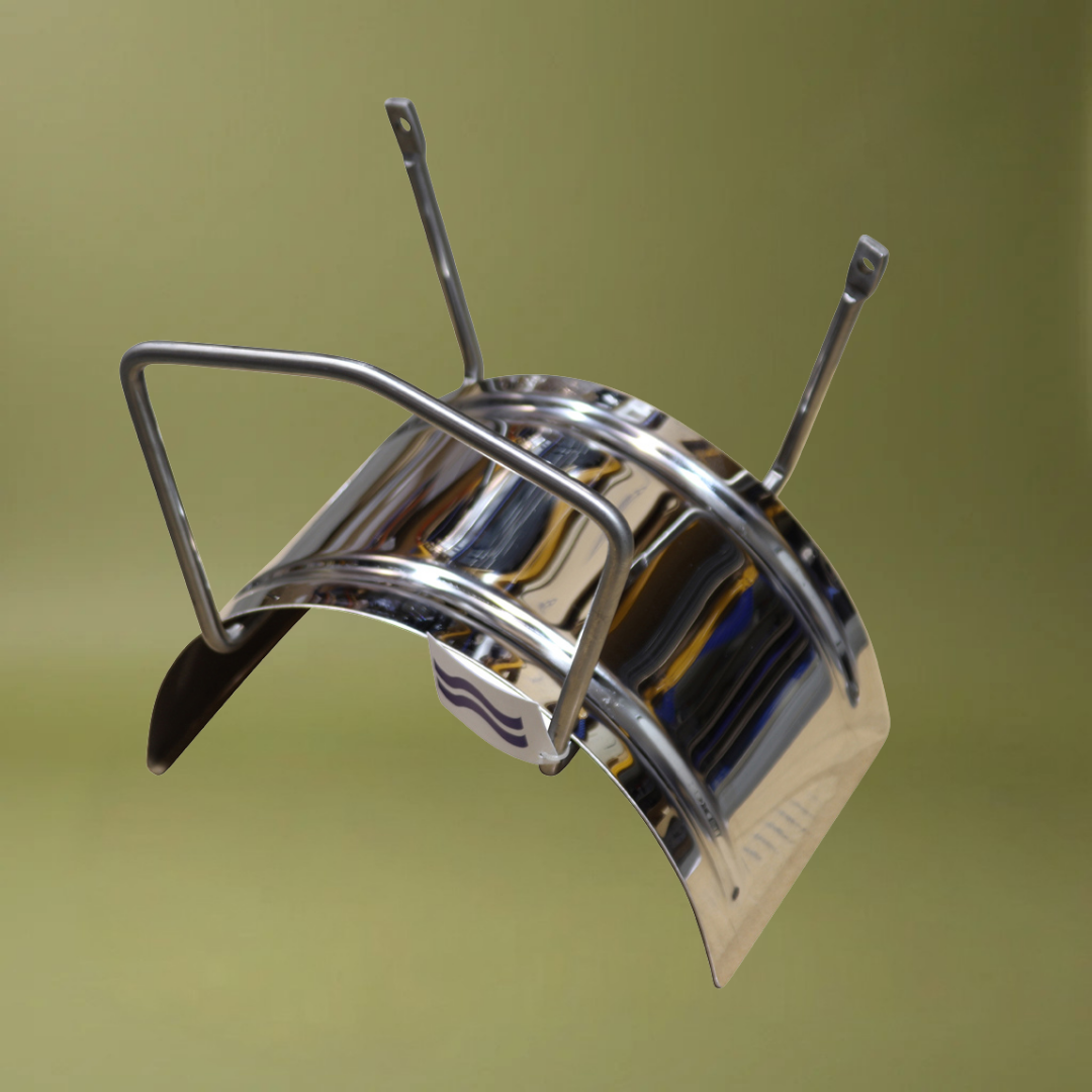 Wandslanghouder 'Midi Inox' RVS