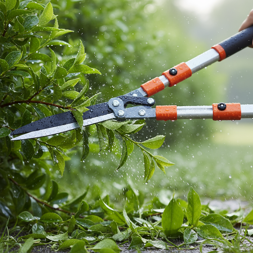 Heggenschaar actie - Snijden